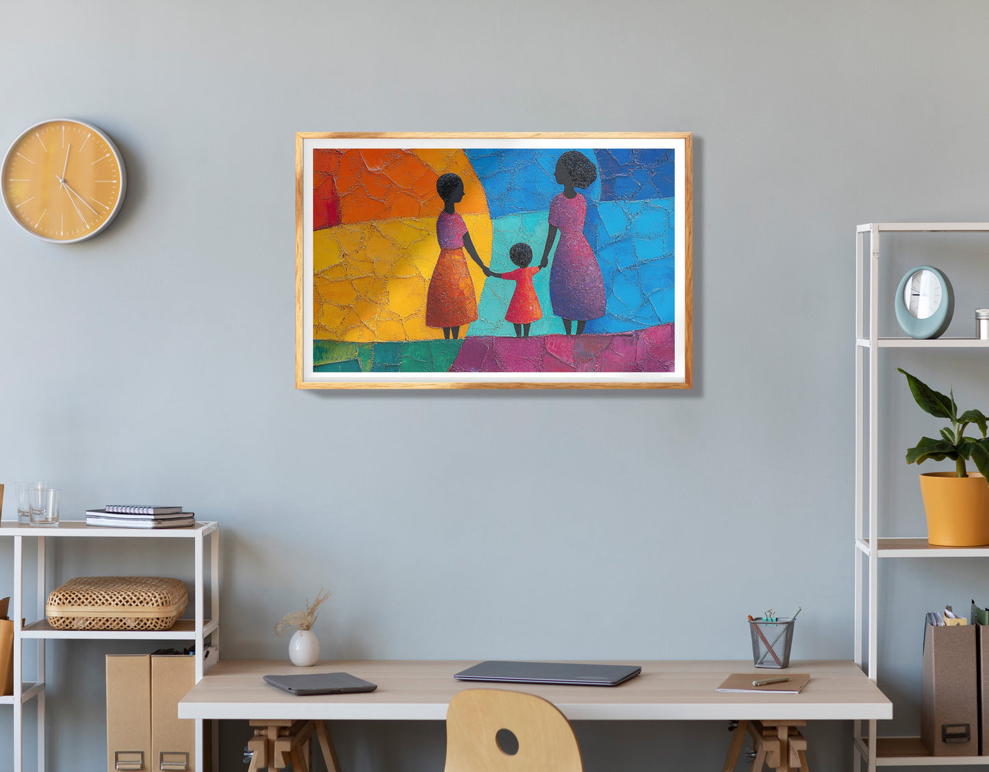 Black Girls Friendship Black children wall art view 78