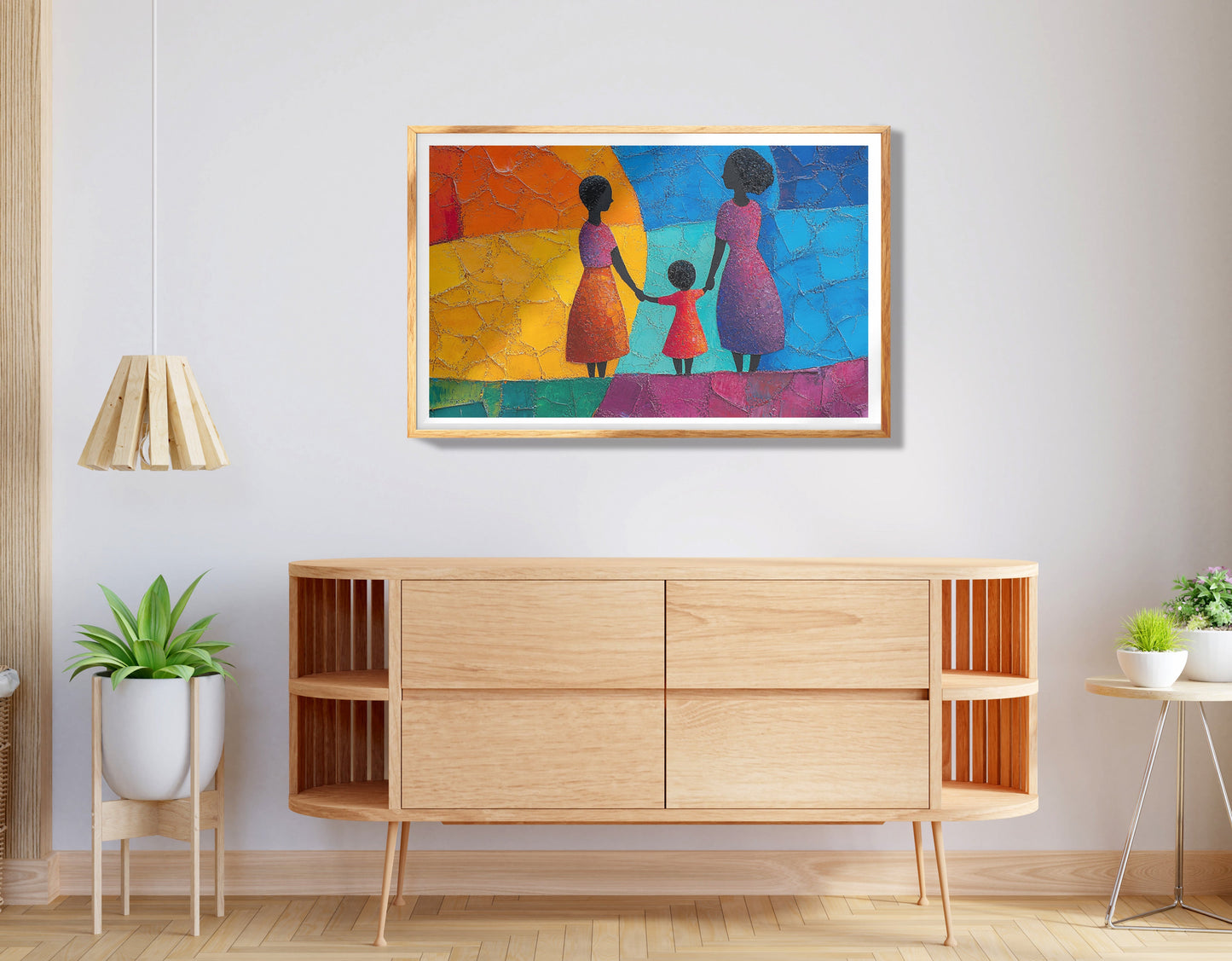 Black Girls Friendship Black children wall art view 74