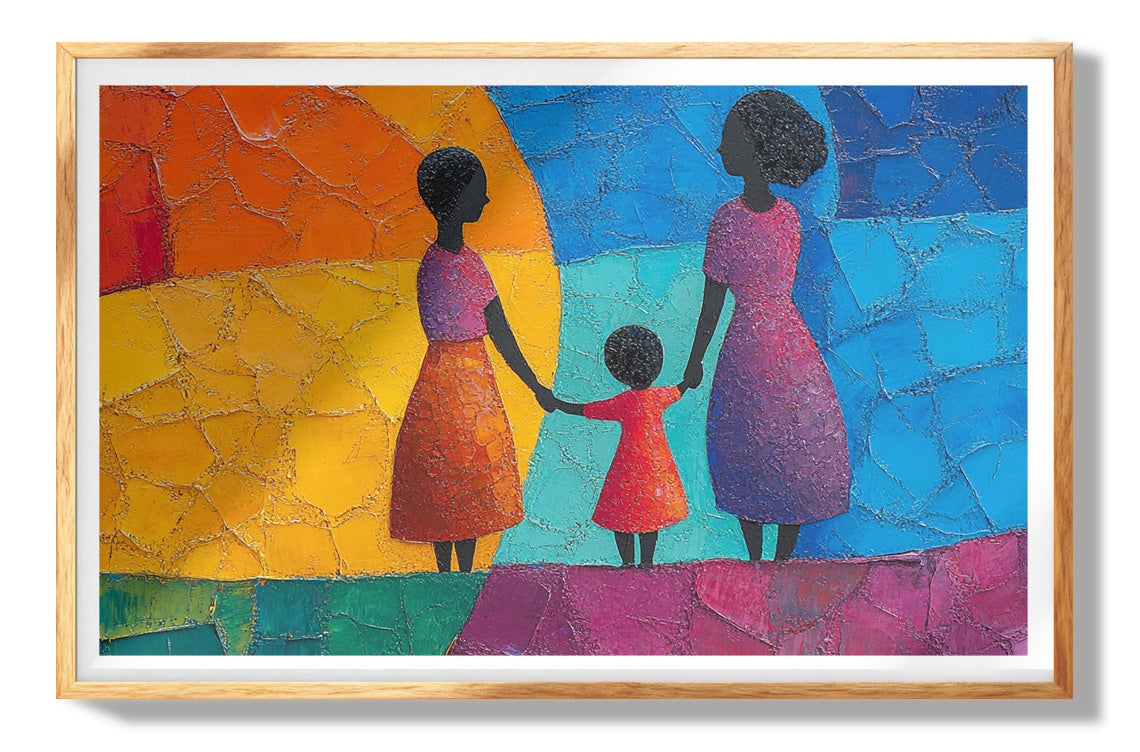 Black Girls Friendship Black children wall art view 73