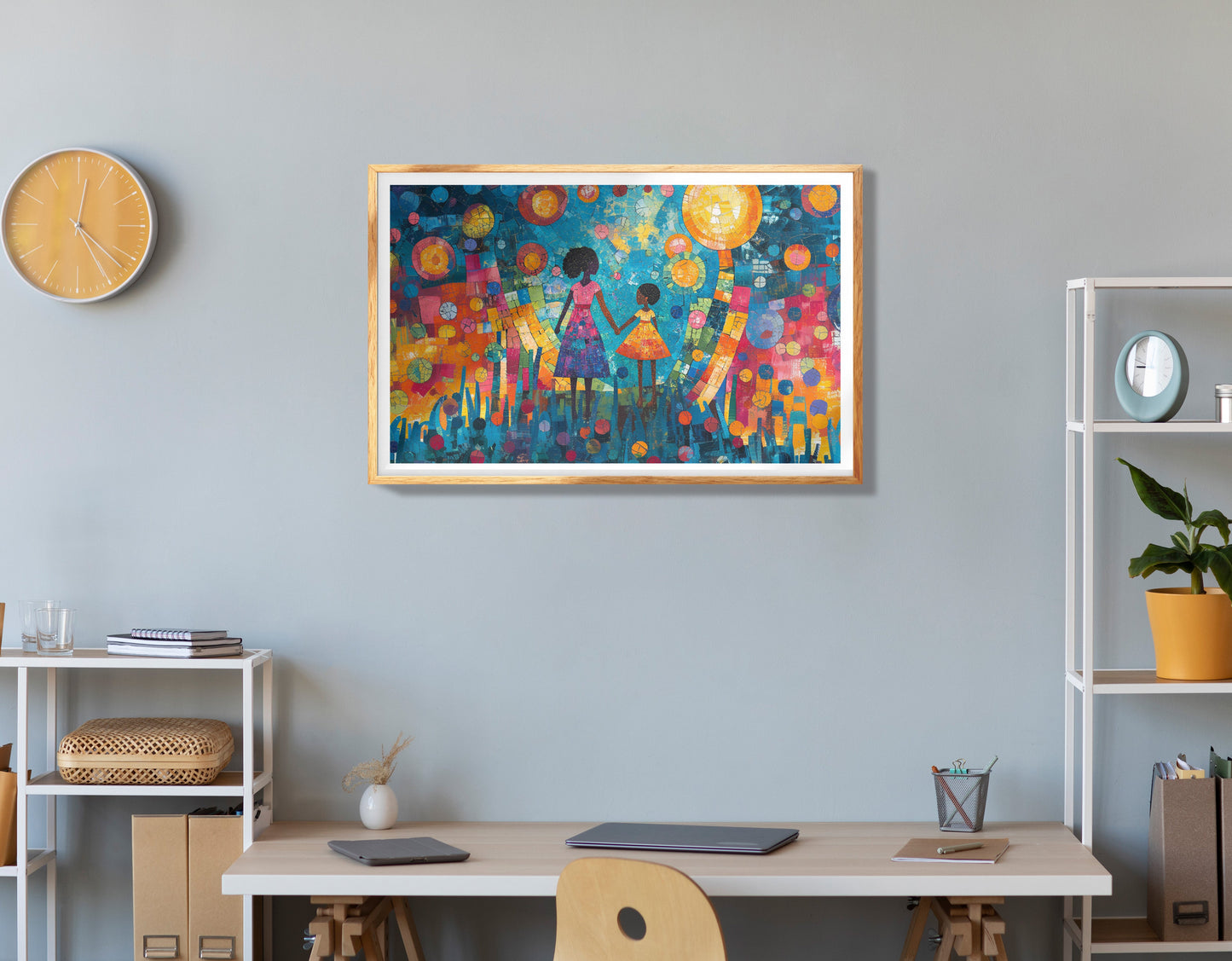 Black Women Prayer Portrait Black woman wall art view 78