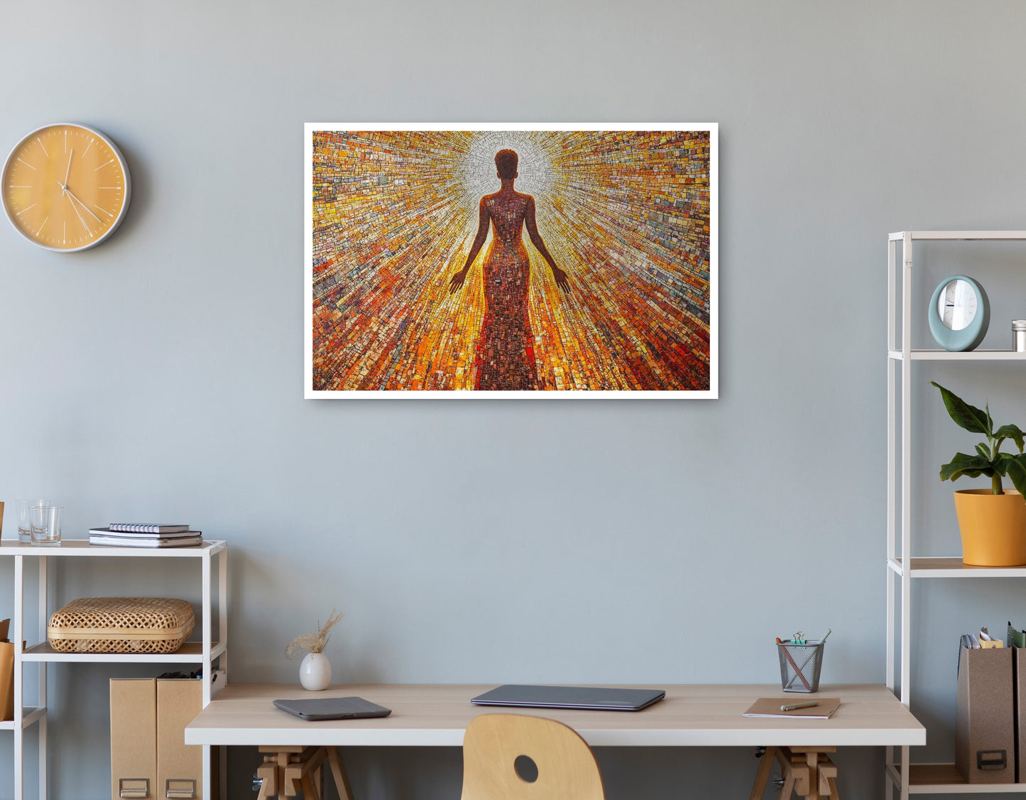 Radiant Black Woman Portrait African American wall art print view