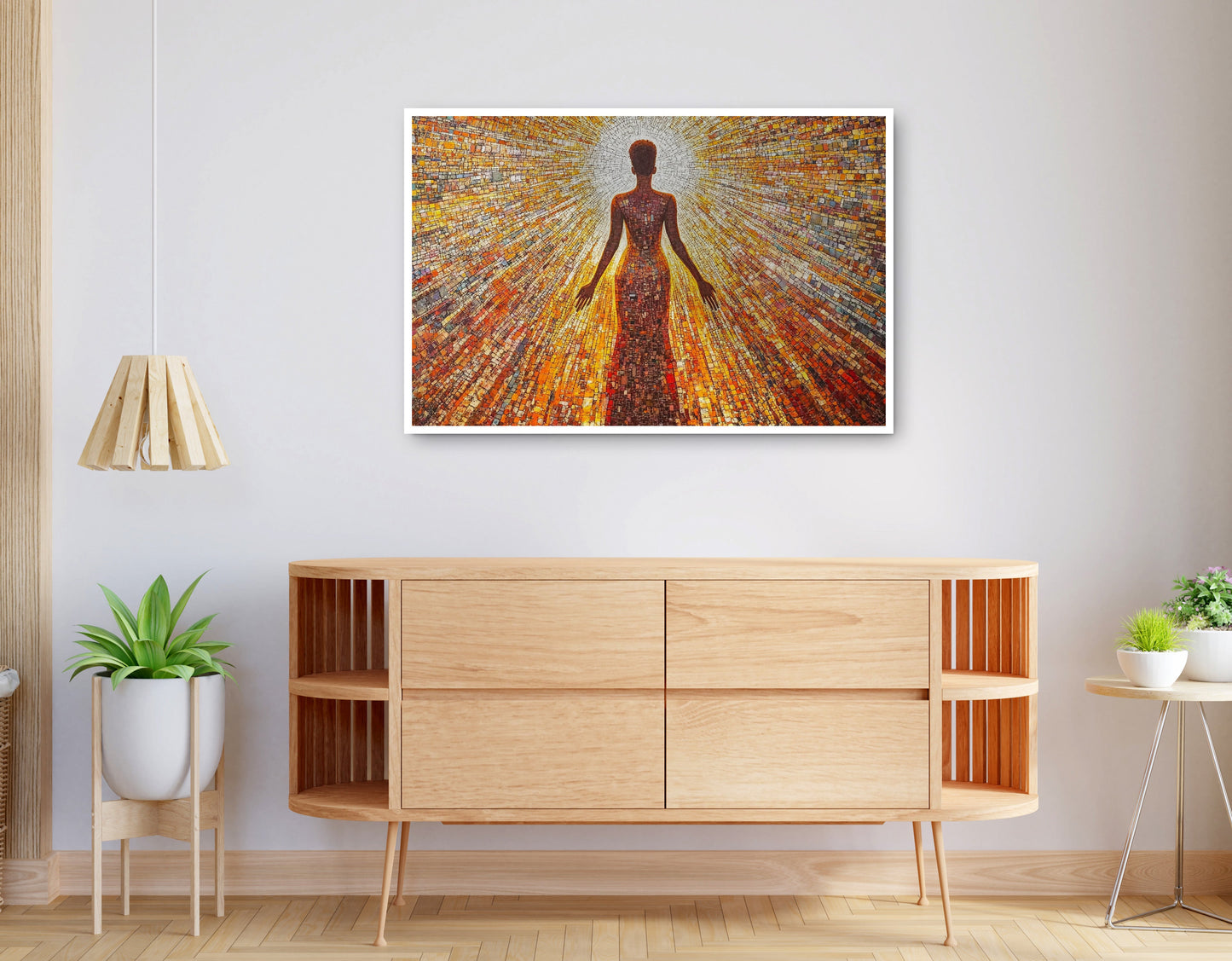Alternate view of Radiant Black Woman Portrait African American wall art canvas print