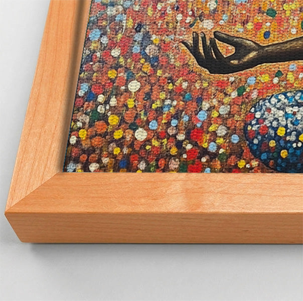 Black Woman Meditation Floral African American wall art view 46