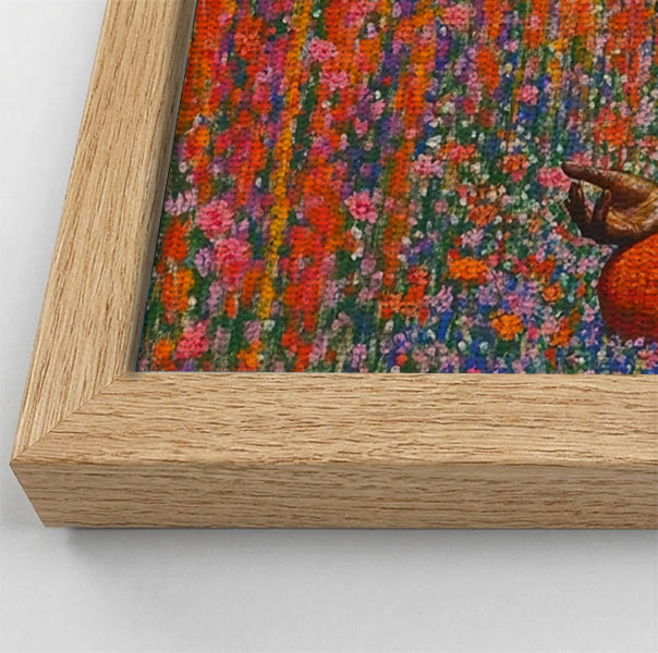 Black Woman Red Yoga Meditation African American wall art view 52