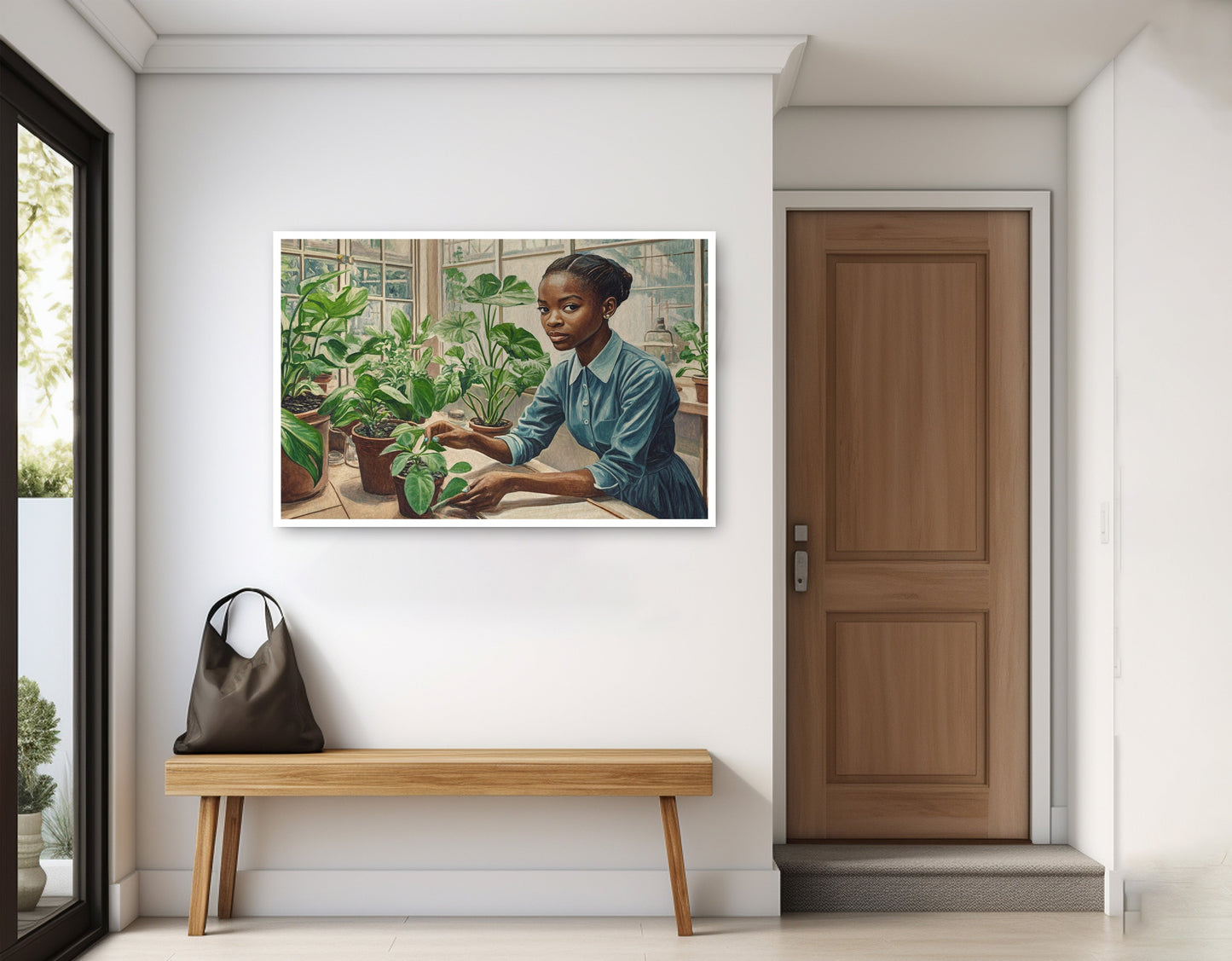 Black Girl Plant Lover Black children wall art home decor view