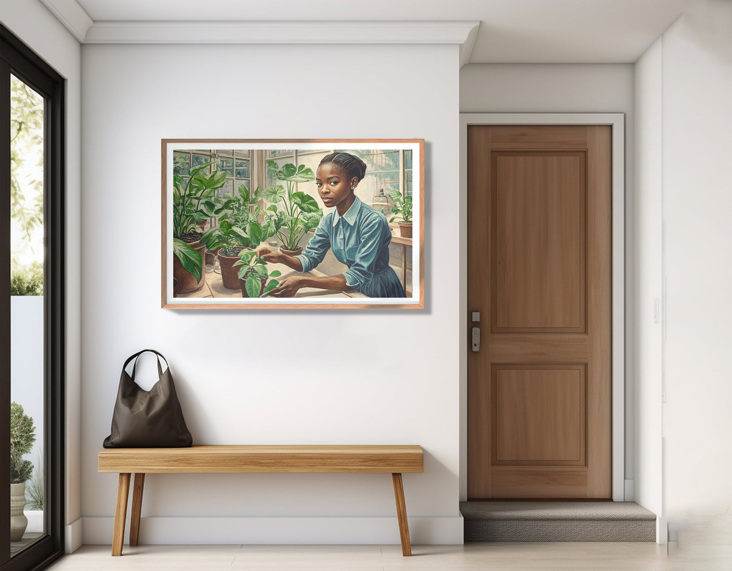 Black Girl Plant Lover Black children wall art view 83