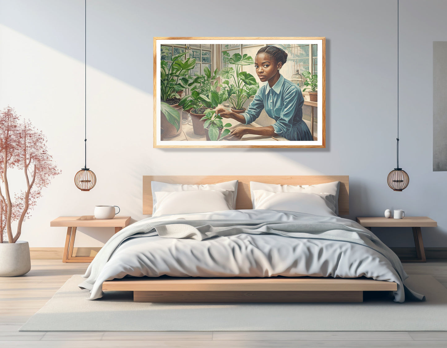 Black Girl Plant Lover Black children wall art view 75