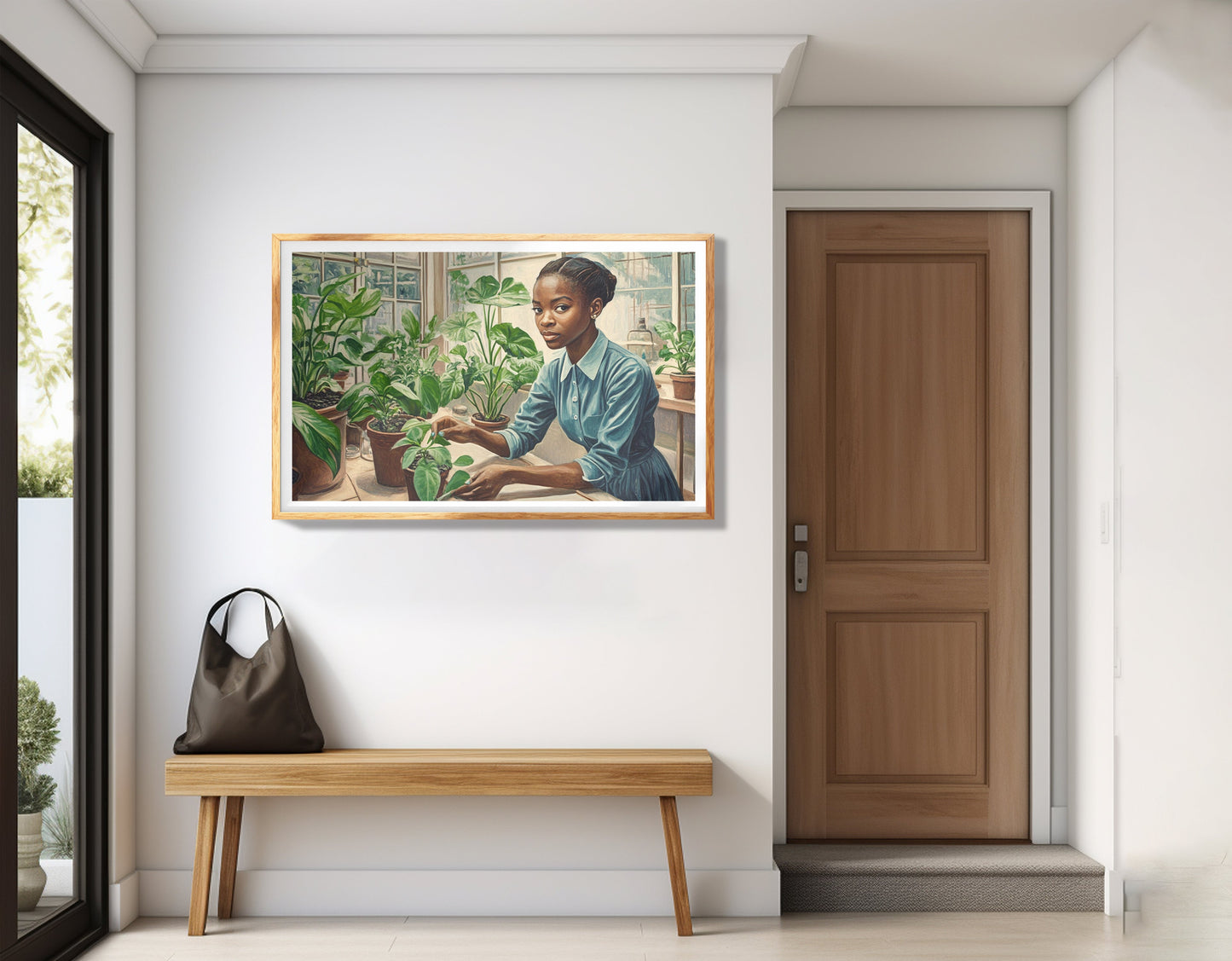 Black Girl Plant Lover Black children wall art view 77