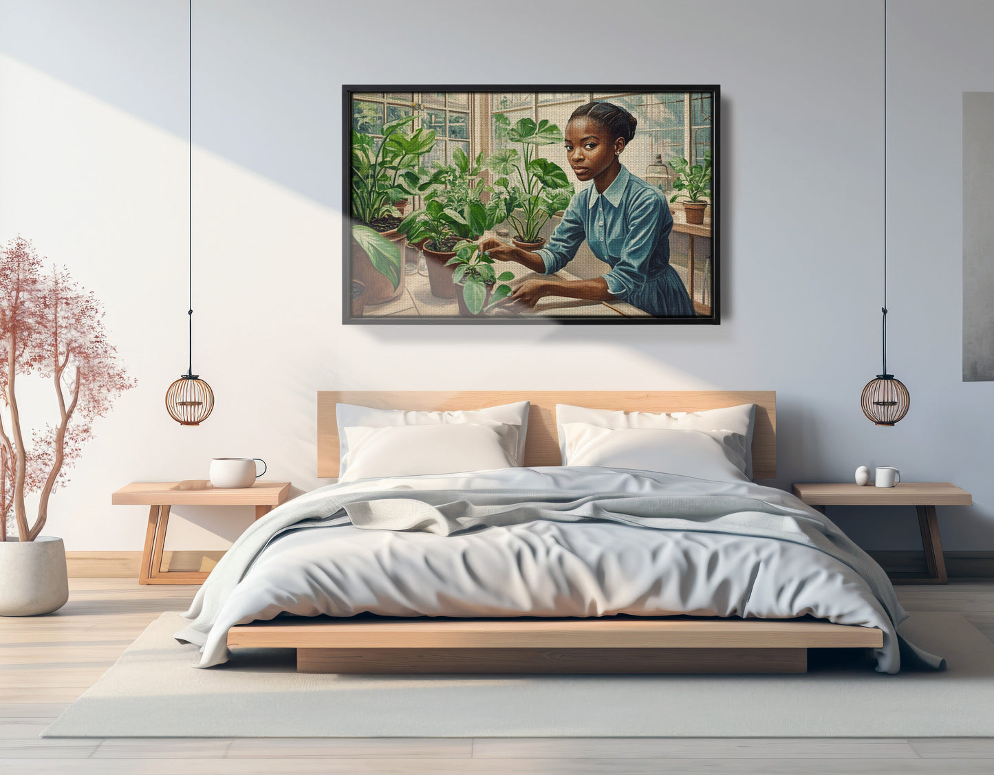 Black Girl Plant Lover Black children wall art view 27