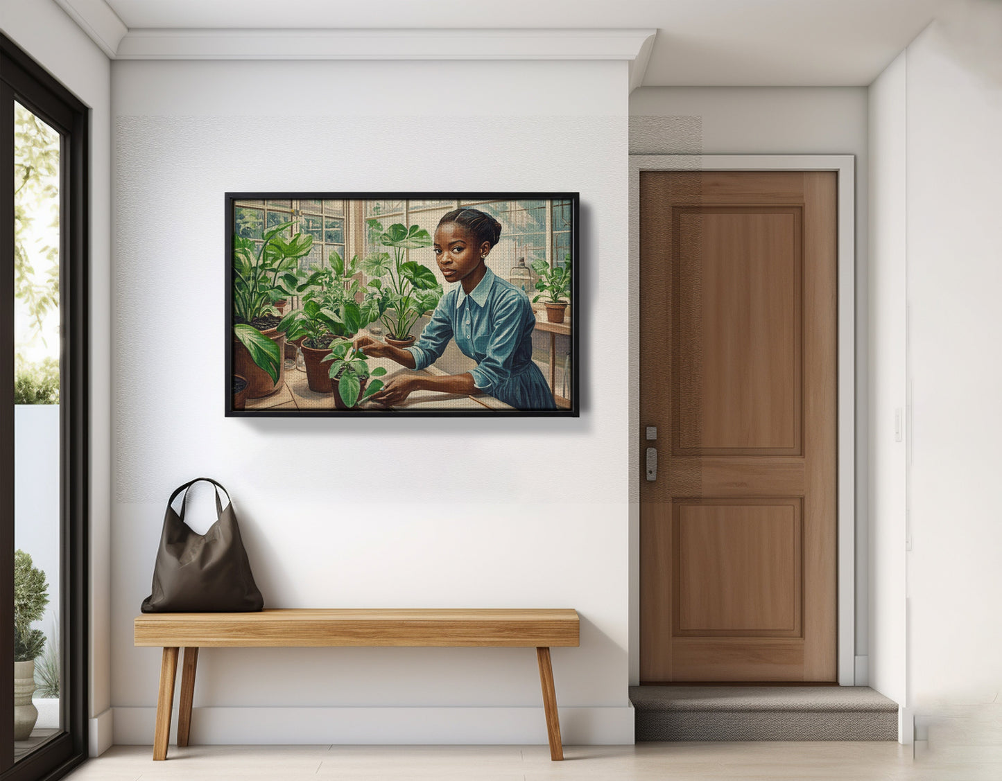 Black Girl Plant Lover Black children wall art view 29
