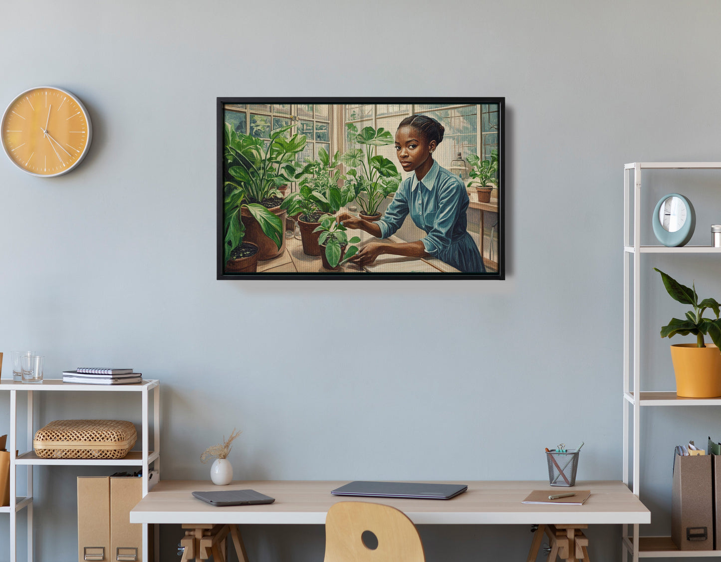 Black Girl Plant Lover Black children wall art view 30