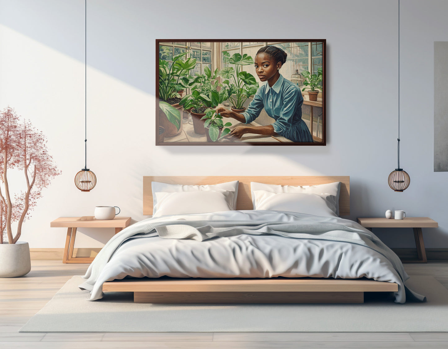 Black Girl Plant Lover Black children wall art view 33