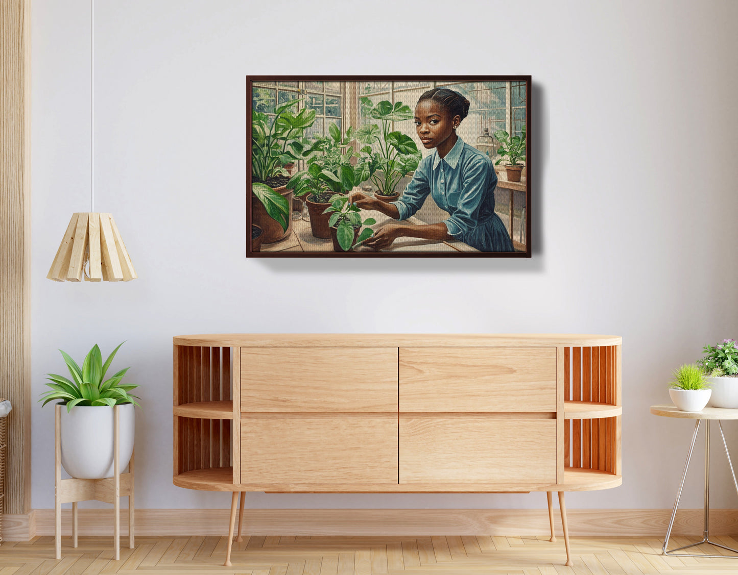 Black Girl Plant Lover Black children wall art view 32