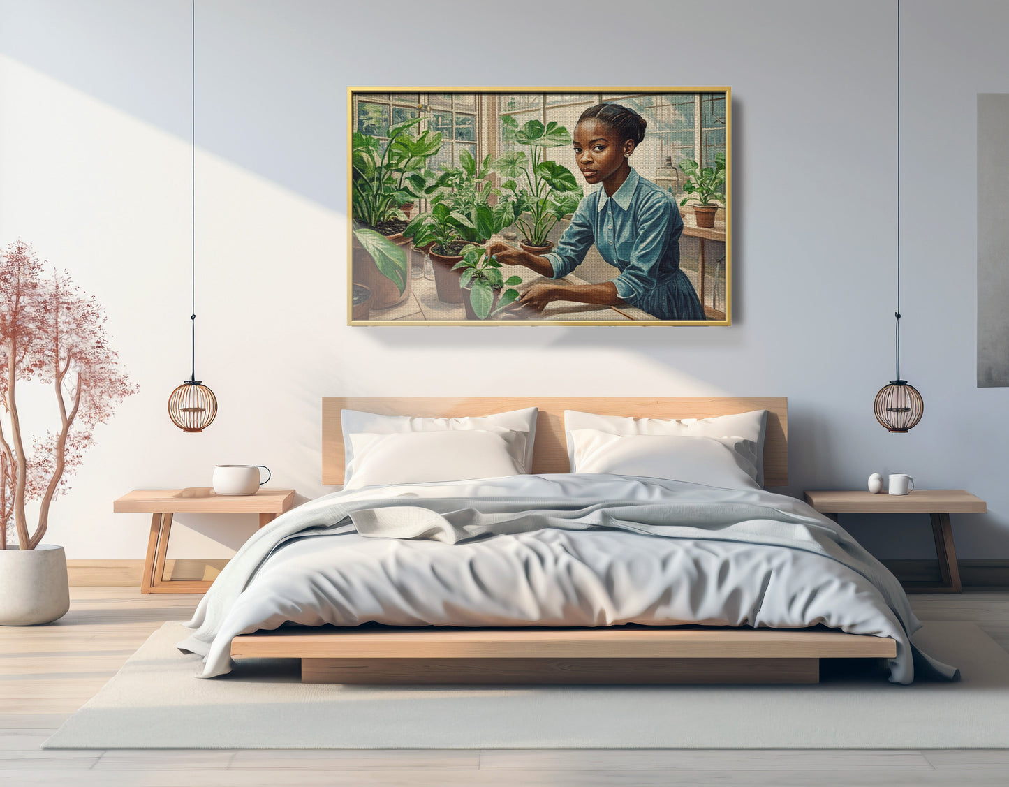 Black Girl Plant Lover Black children wall art view 39