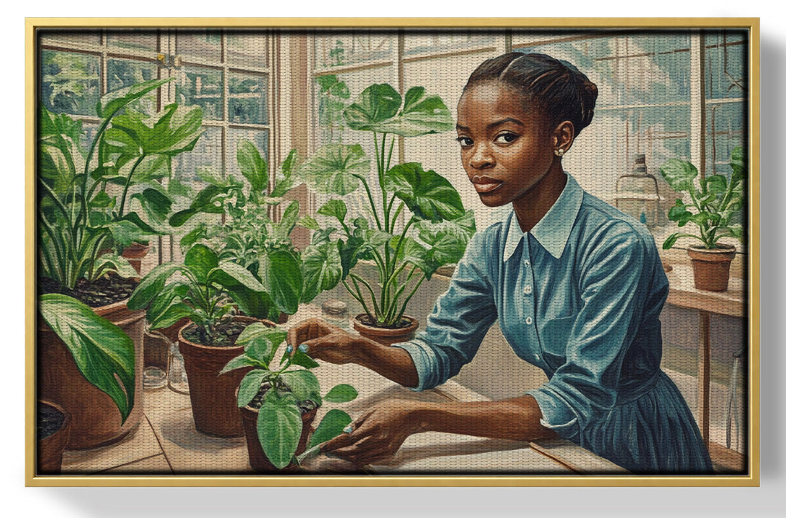 Black Girl Plant Lover Black children wall art view 37