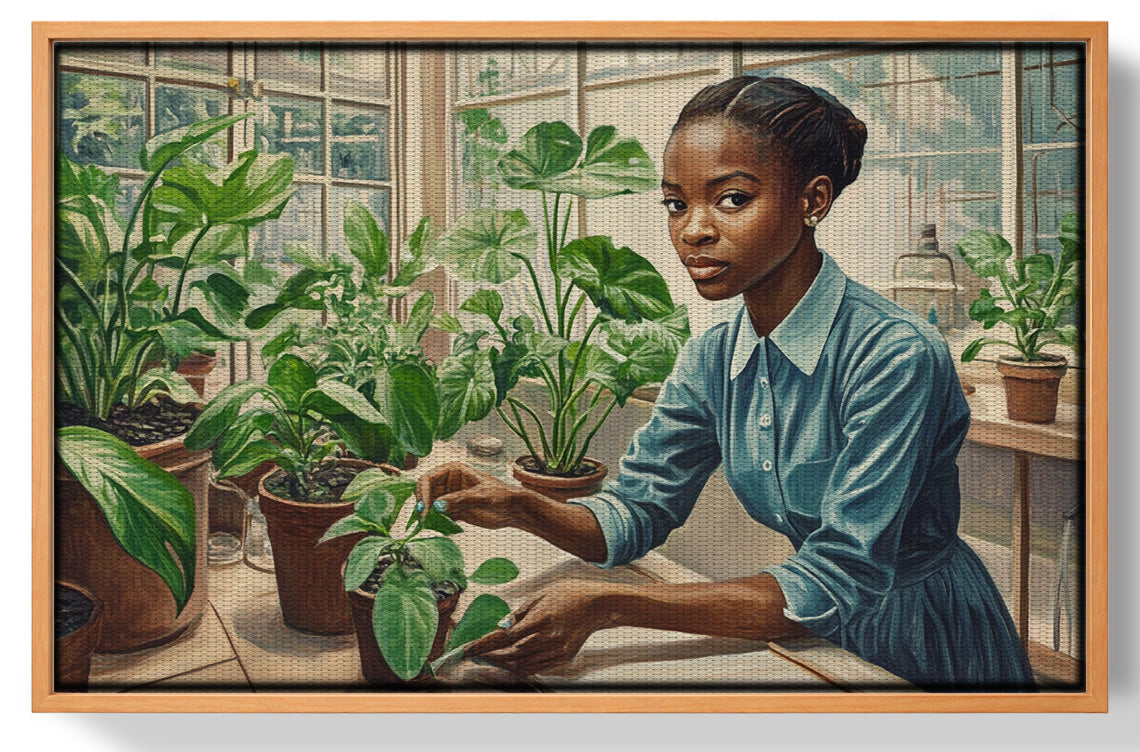 Black Girl Plant Lover Black children wall art view 43
