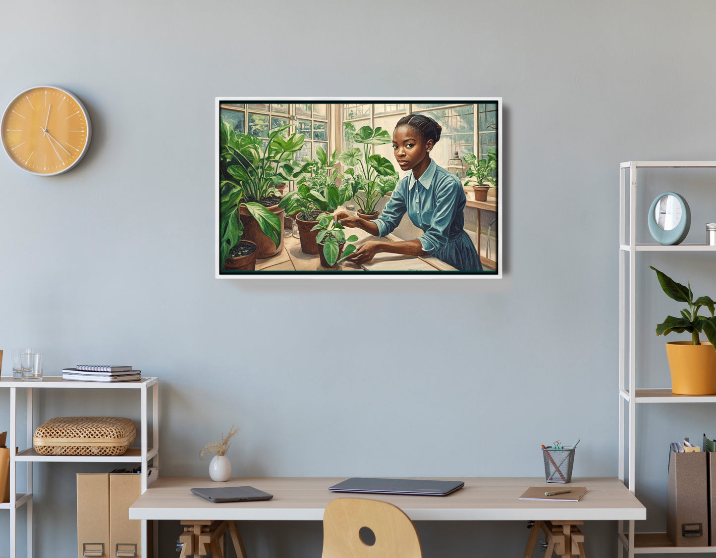Black Girl Plant Lover Black children wall art view 66