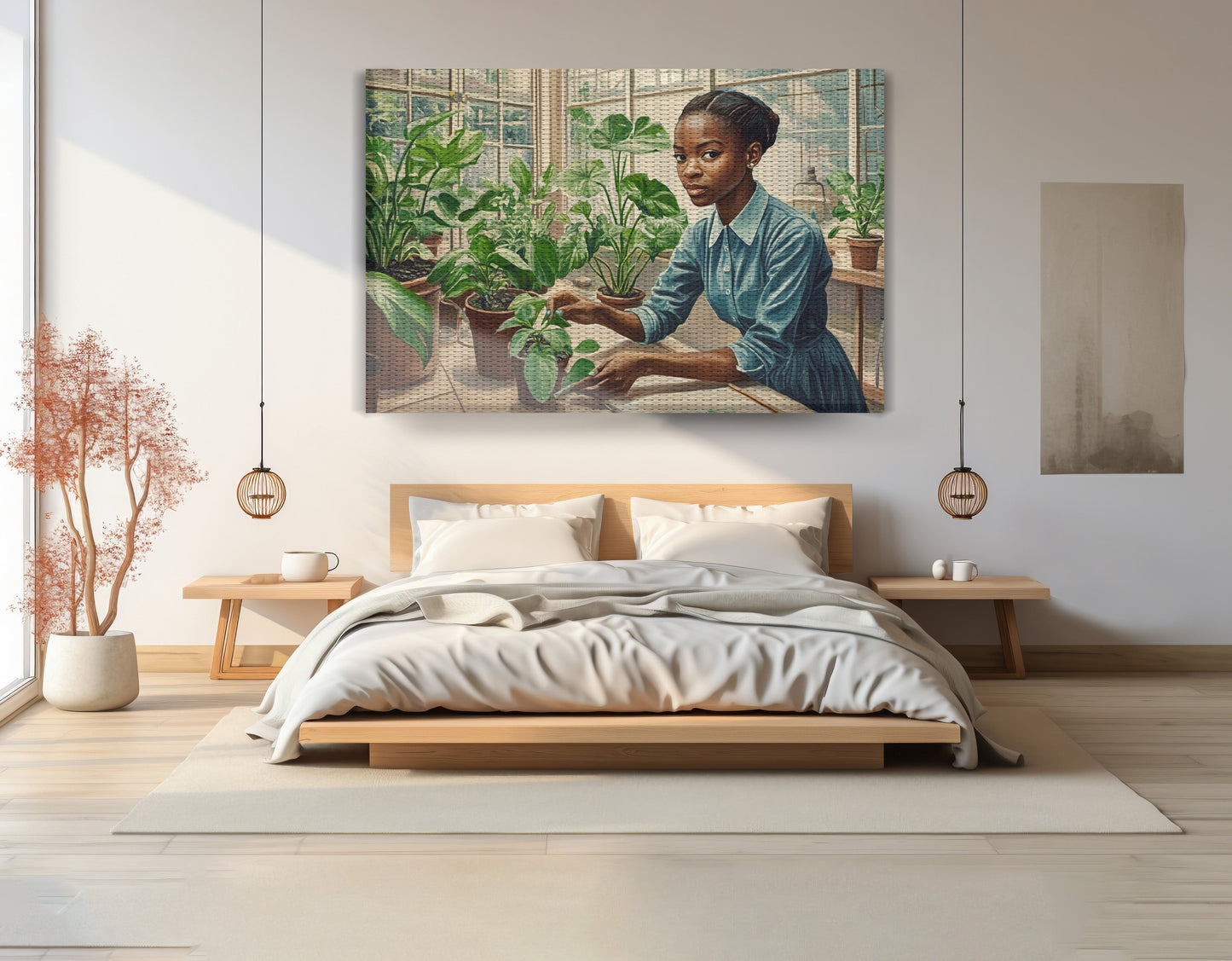 Black Girl Plant Lover Black children wall art view 15