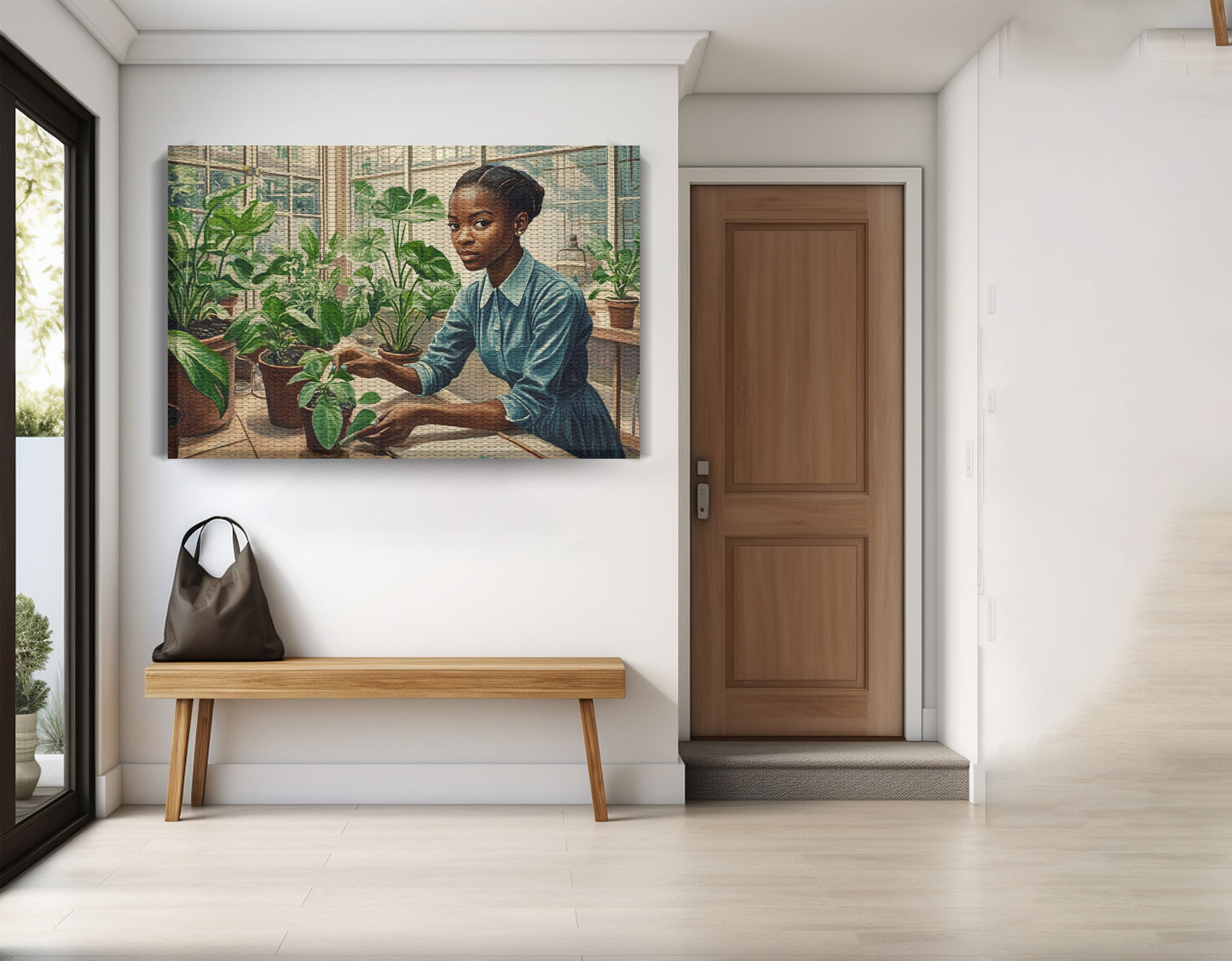 Black Girl Plant Lover Black children wall art view 17