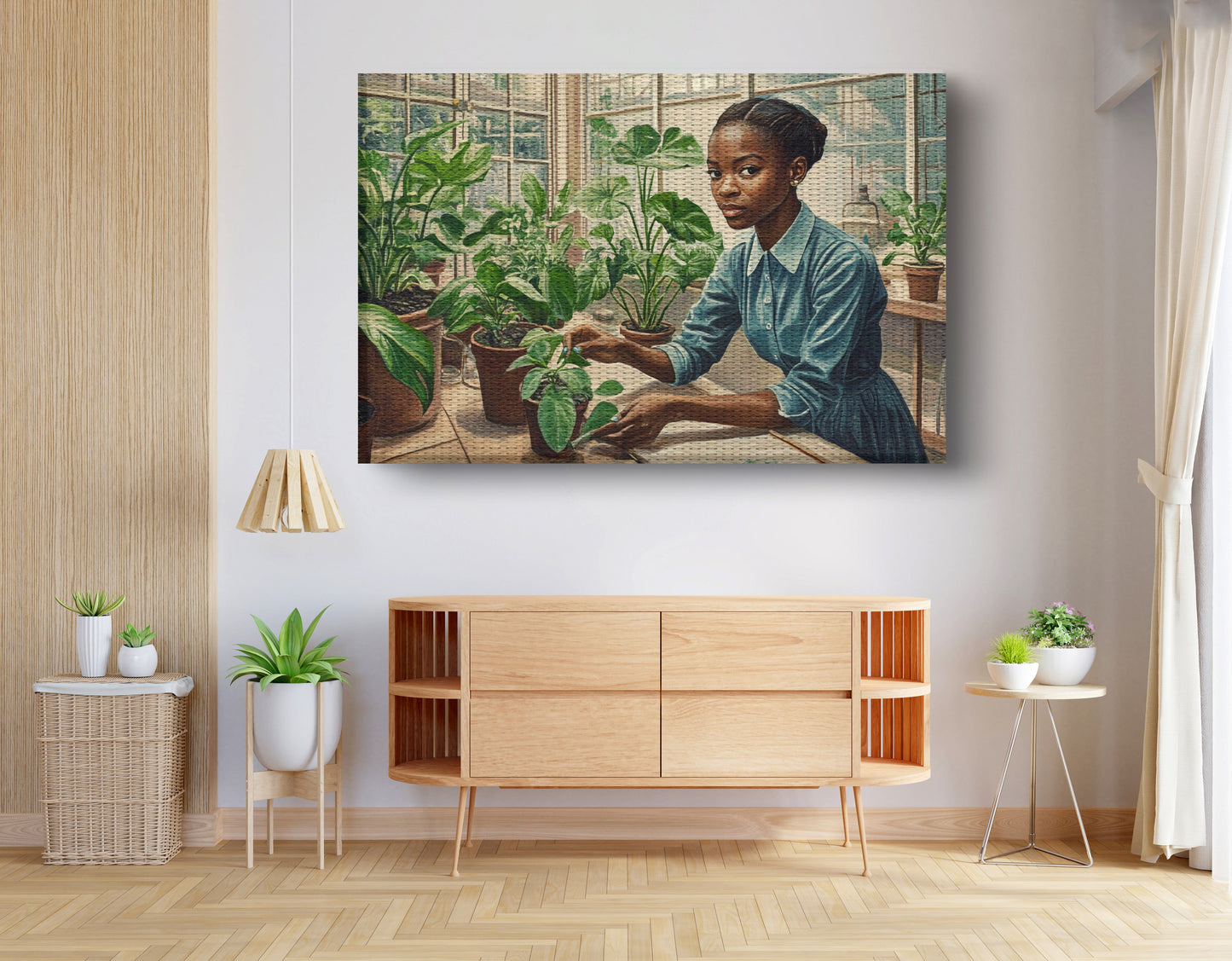 Black Girl Plant Lover Black children wall art view 14