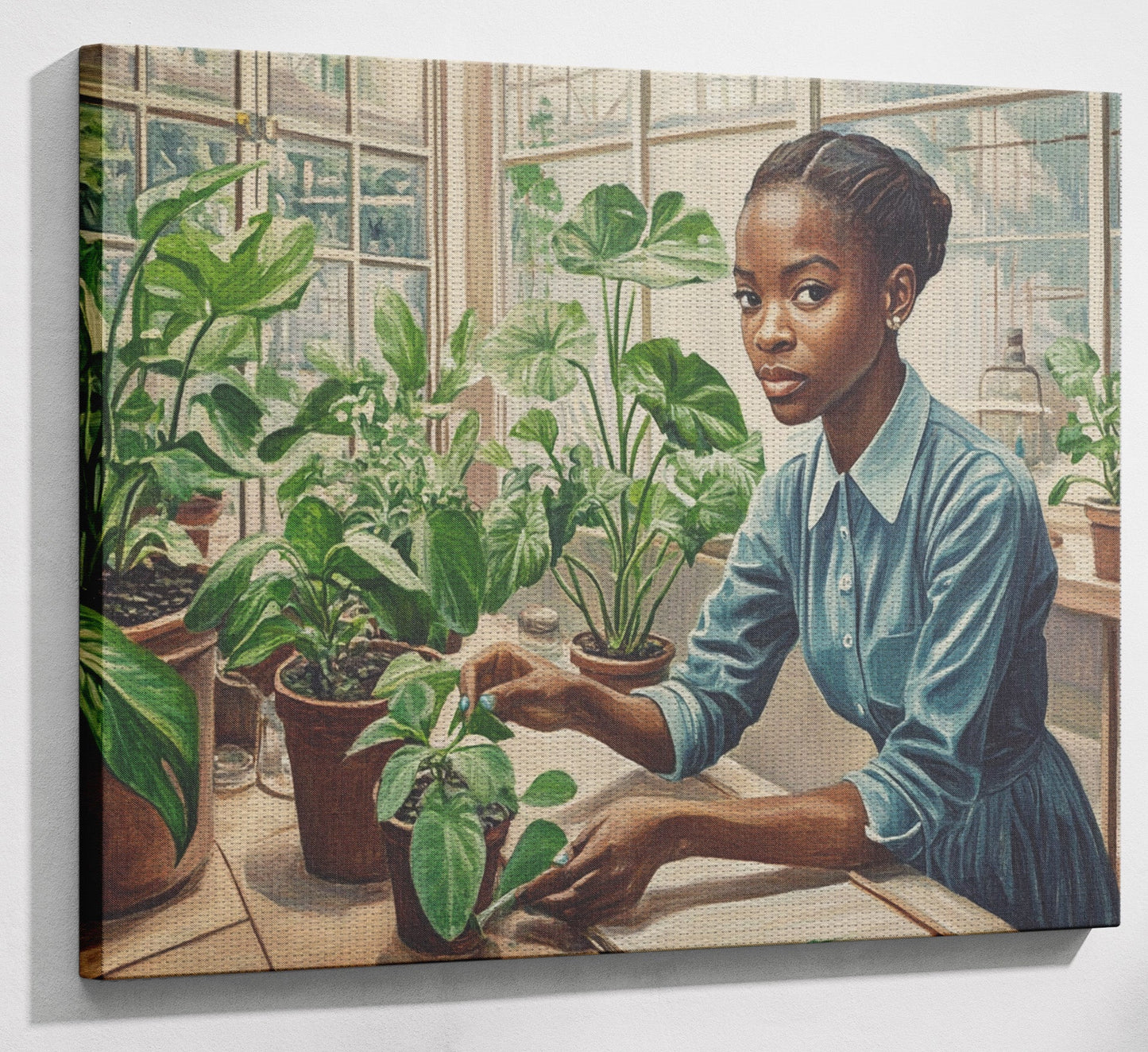 Black Girl Plant Lover Black children wall art view 13