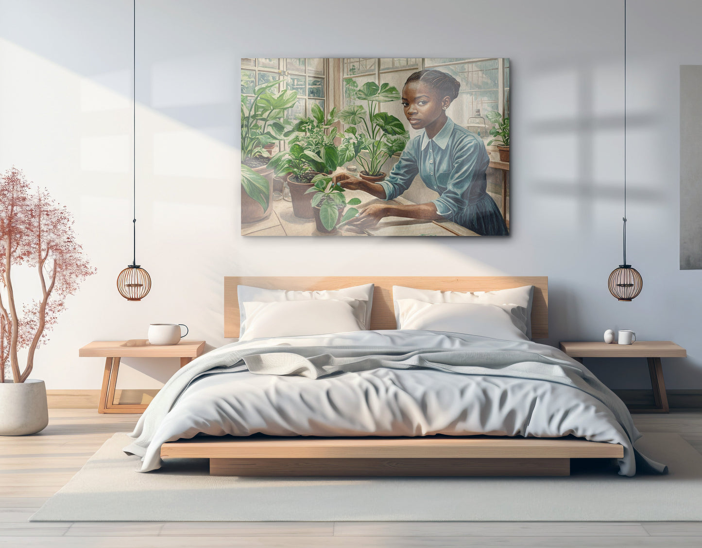 Black Girl Plant Lover Black children wall art view 21