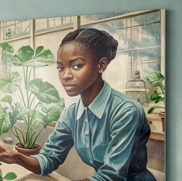 Black Girl Plant Lover Black children wall art view 22