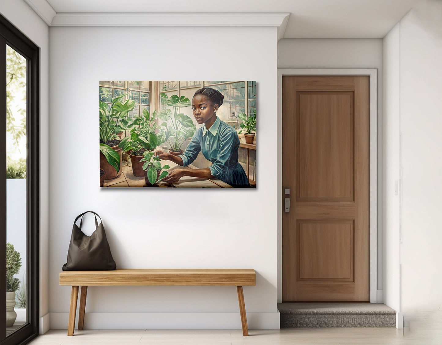 Black Girl Plant Lover Black children wall art view 23