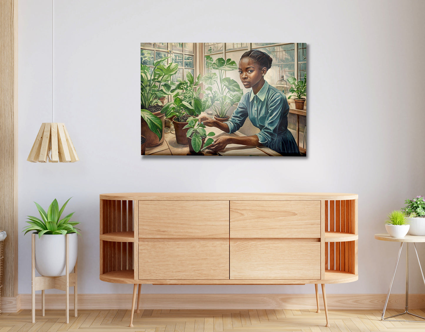 Black Girl Plant Lover Black children wall art view 20