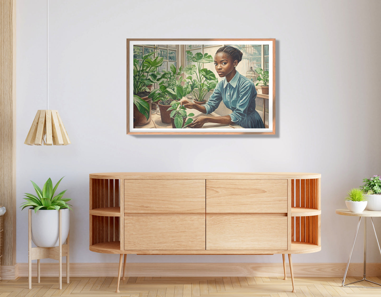 Black Girl Plant Lover Black children wall art view 80