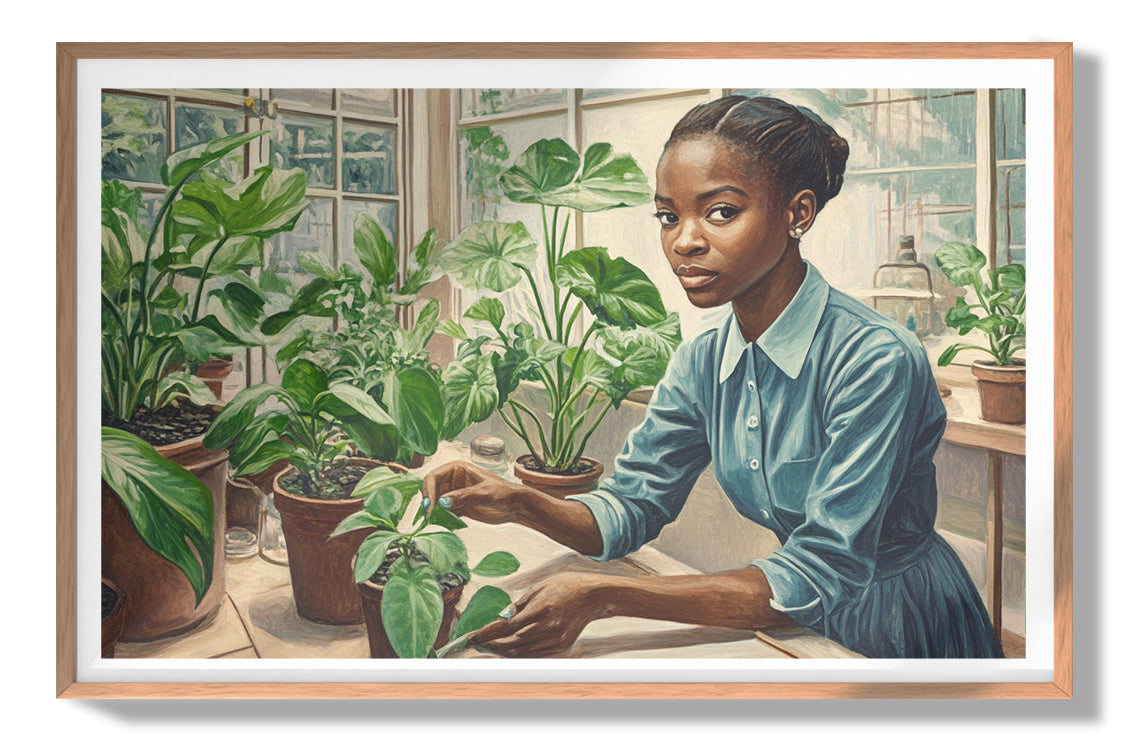 Black Girl Plant Lover Black children wall art view 79
