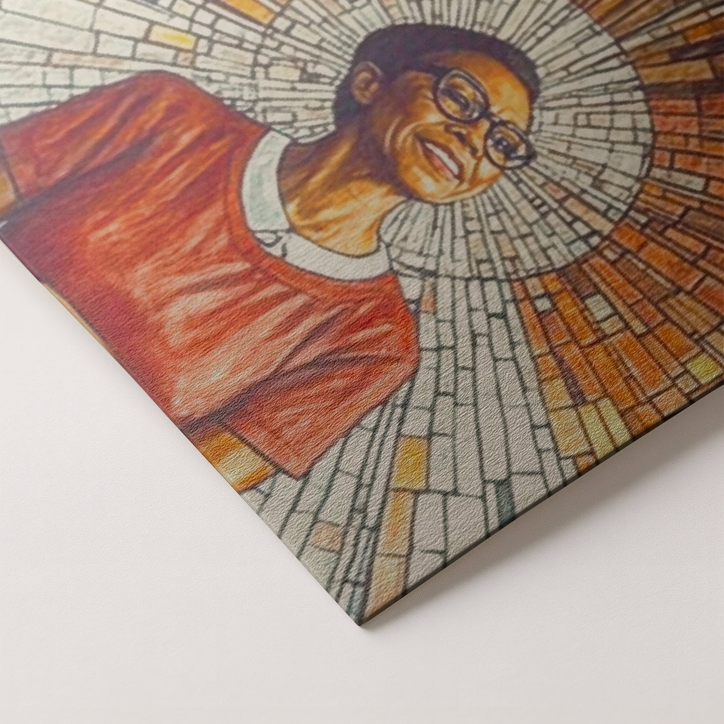 Black Woman Joyful Portrait African American wall art artwork by MoomZee Artwork