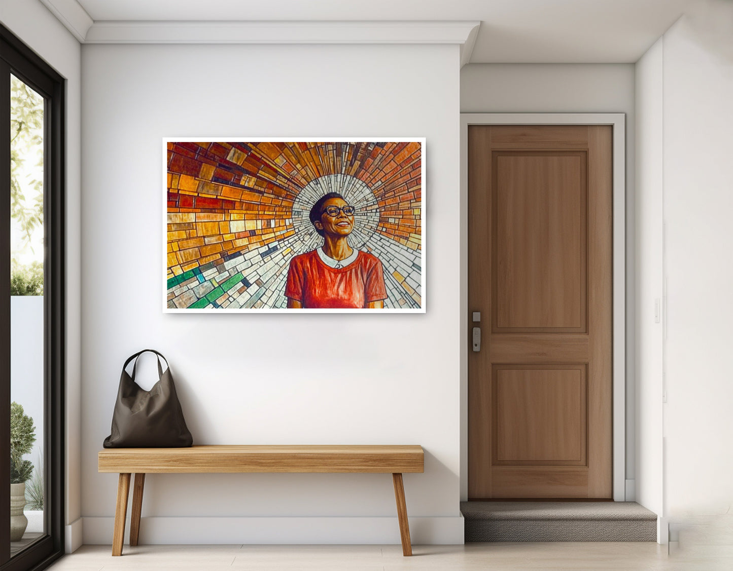 Black Woman Joyful Portrait African American wall art home decor view