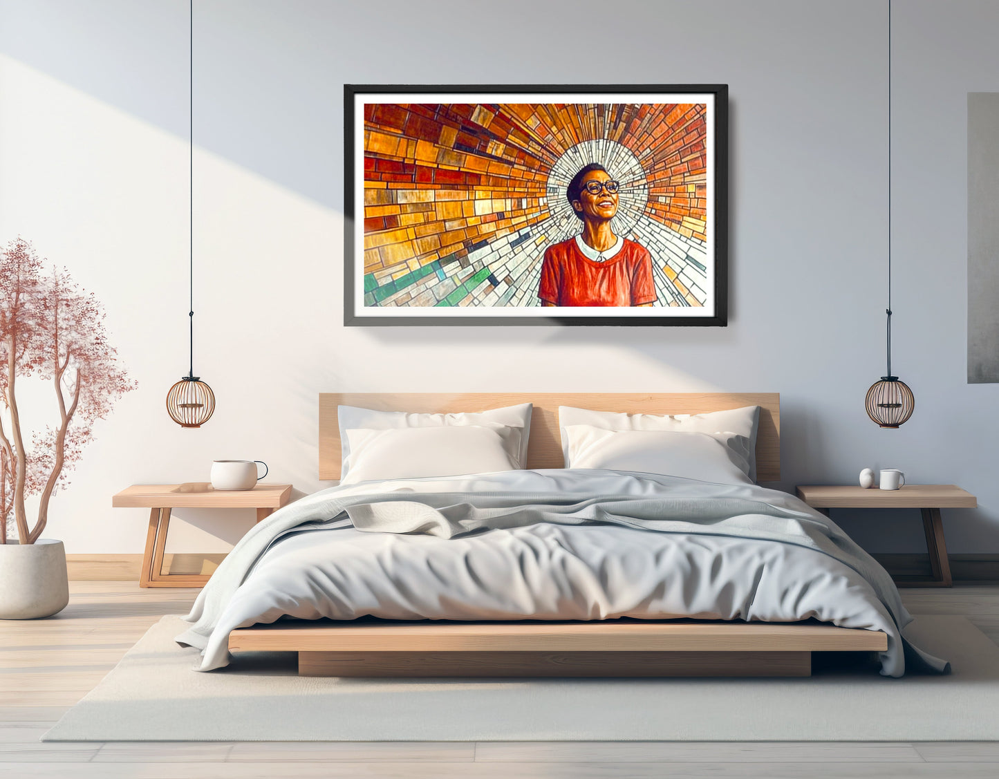 Black Woman Joyful Portrait African American wall art view 69