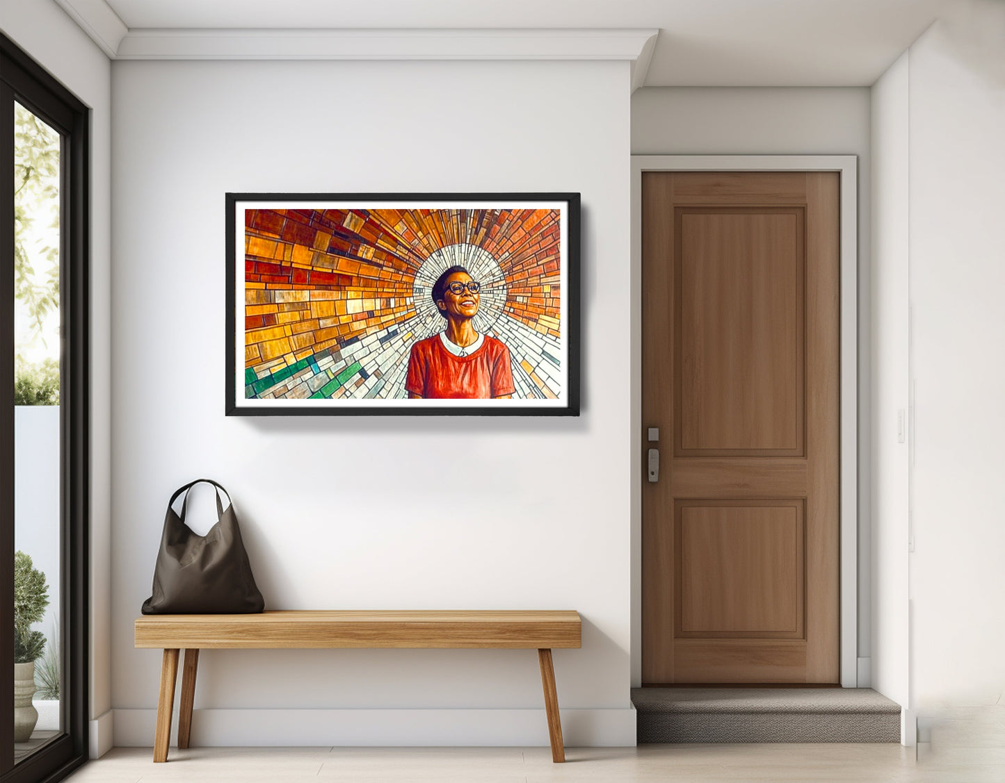 Black Woman Joyful Portrait African American wall art view 71