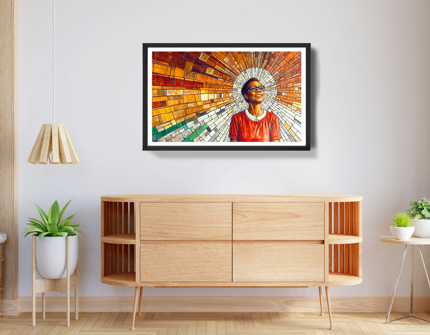 Black Woman Joyful Portrait African American wall art view 68