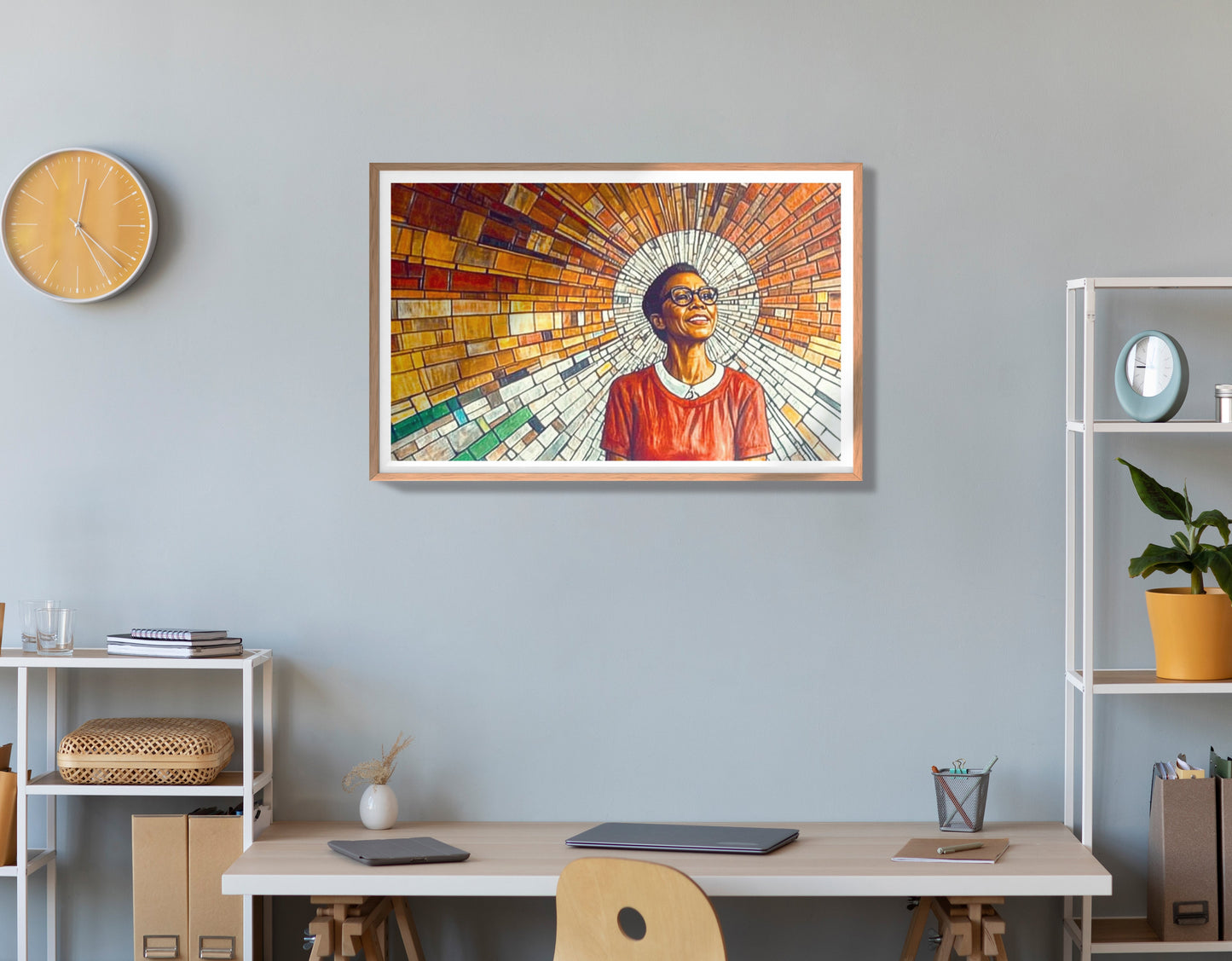 Black Woman Joyful Portrait African American wall art view 84