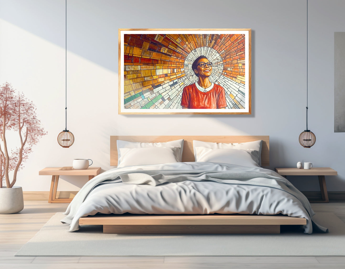 Black Woman Joyful Portrait African American wall art view 75