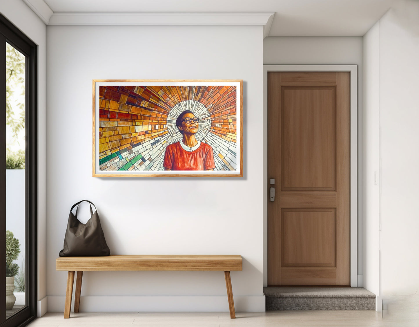 Black Woman Joyful Portrait African American wall art view 77