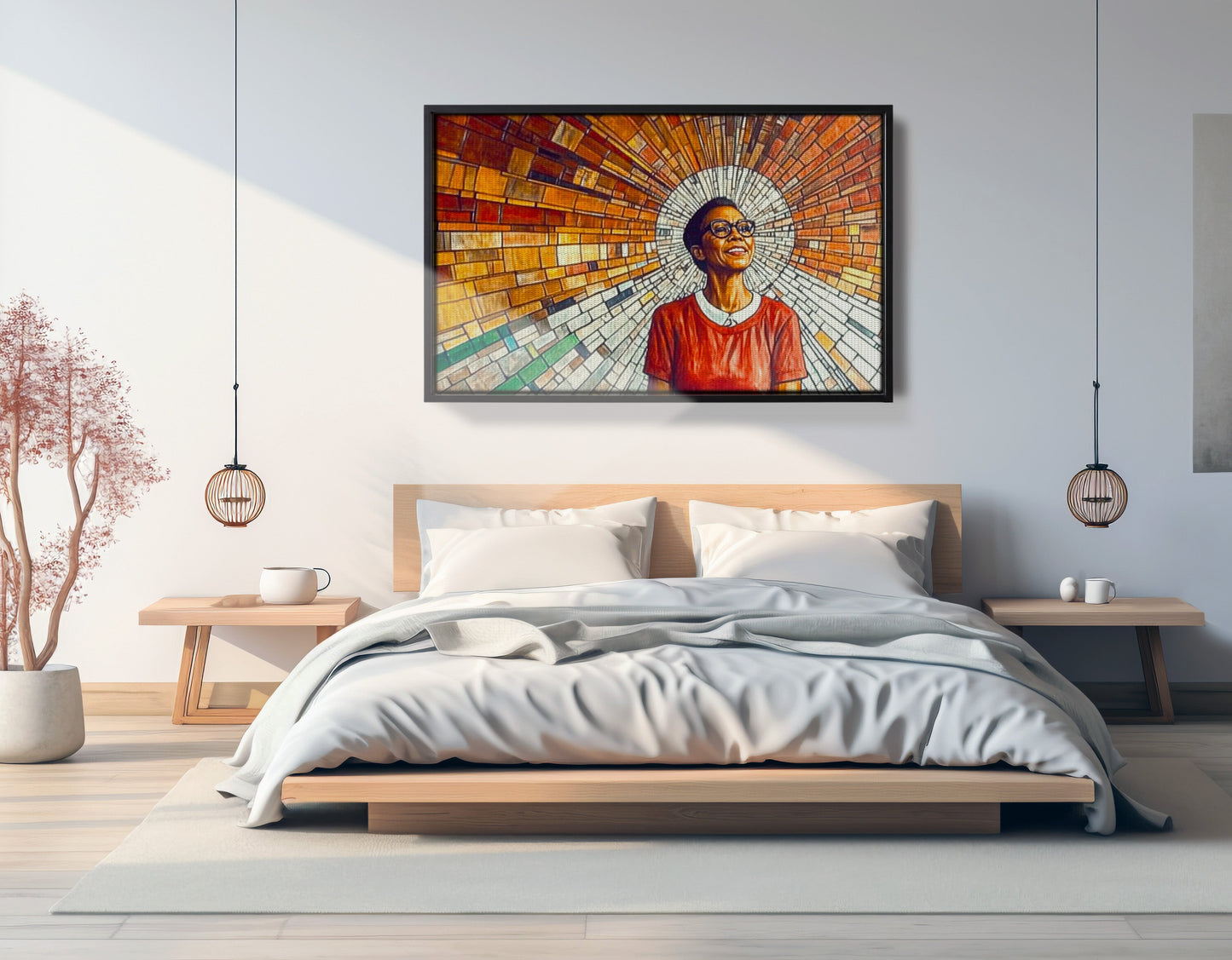 Black Woman Joyful Portrait African American wall art view 27