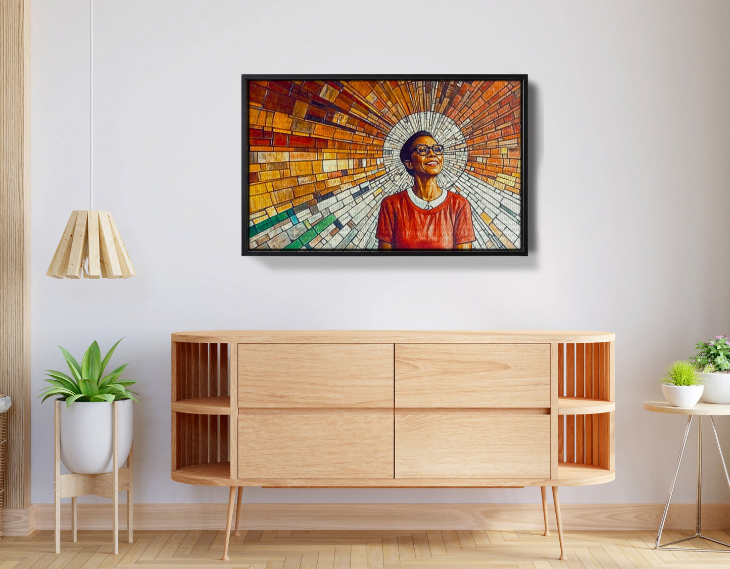 Black Woman Joyful Portrait African American wall art view 26