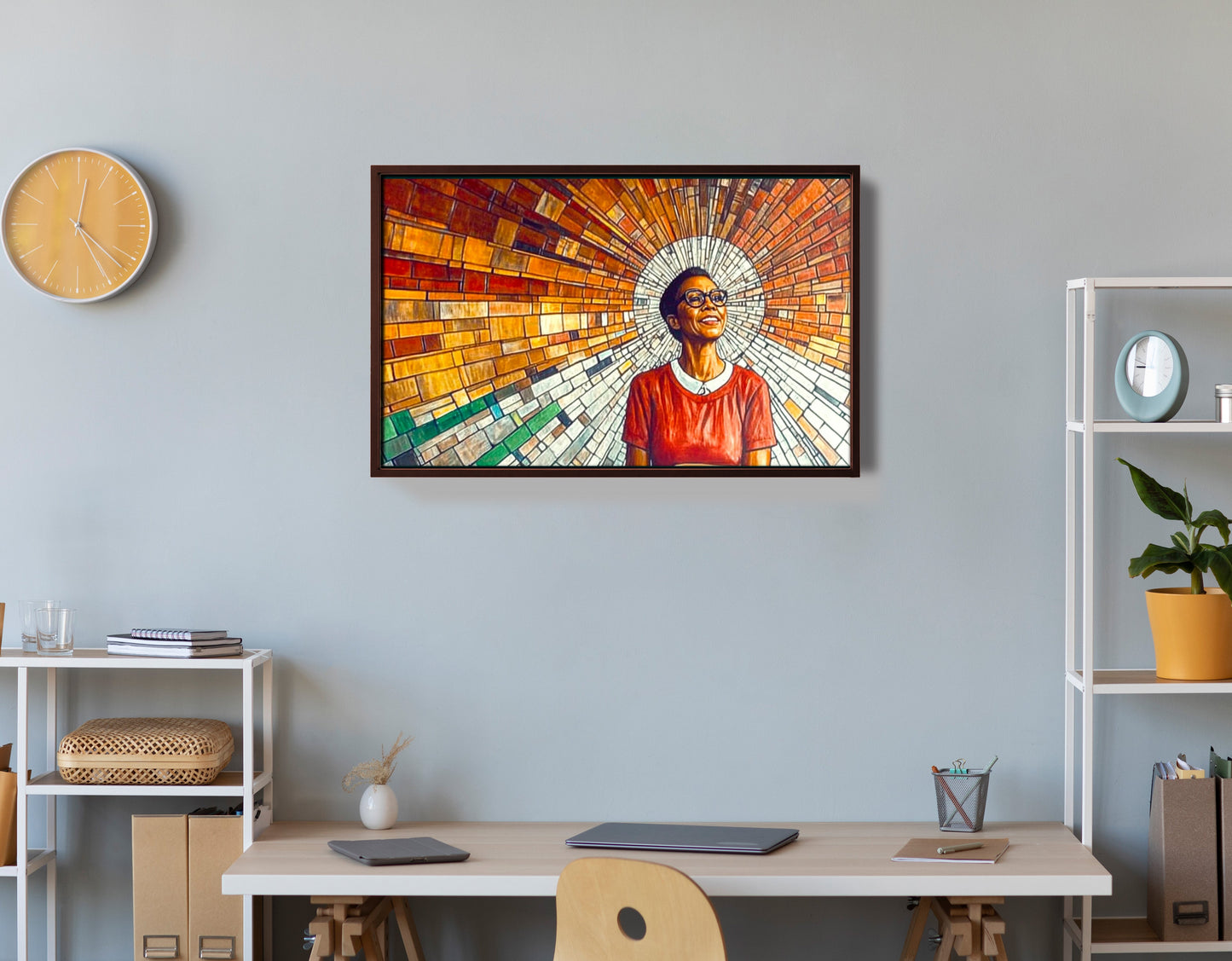 Black Woman Joyful Portrait African American wall art view 36