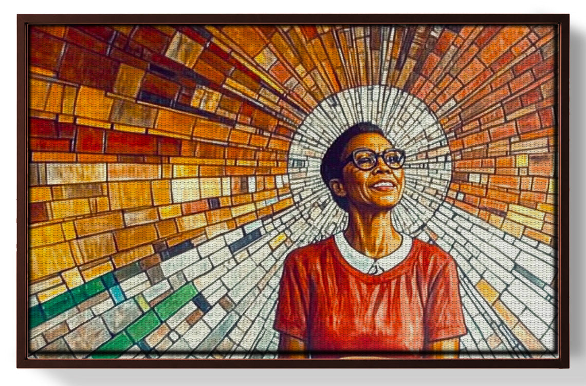 Black Woman Joyful Portrait African American wall art view 31