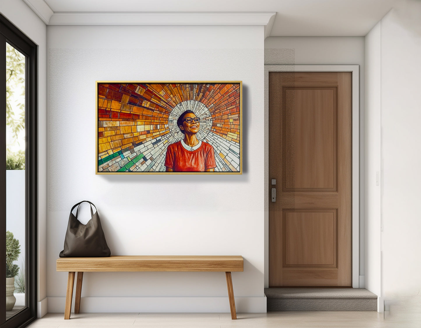 Black Woman Joyful Portrait African American wall art view 41
