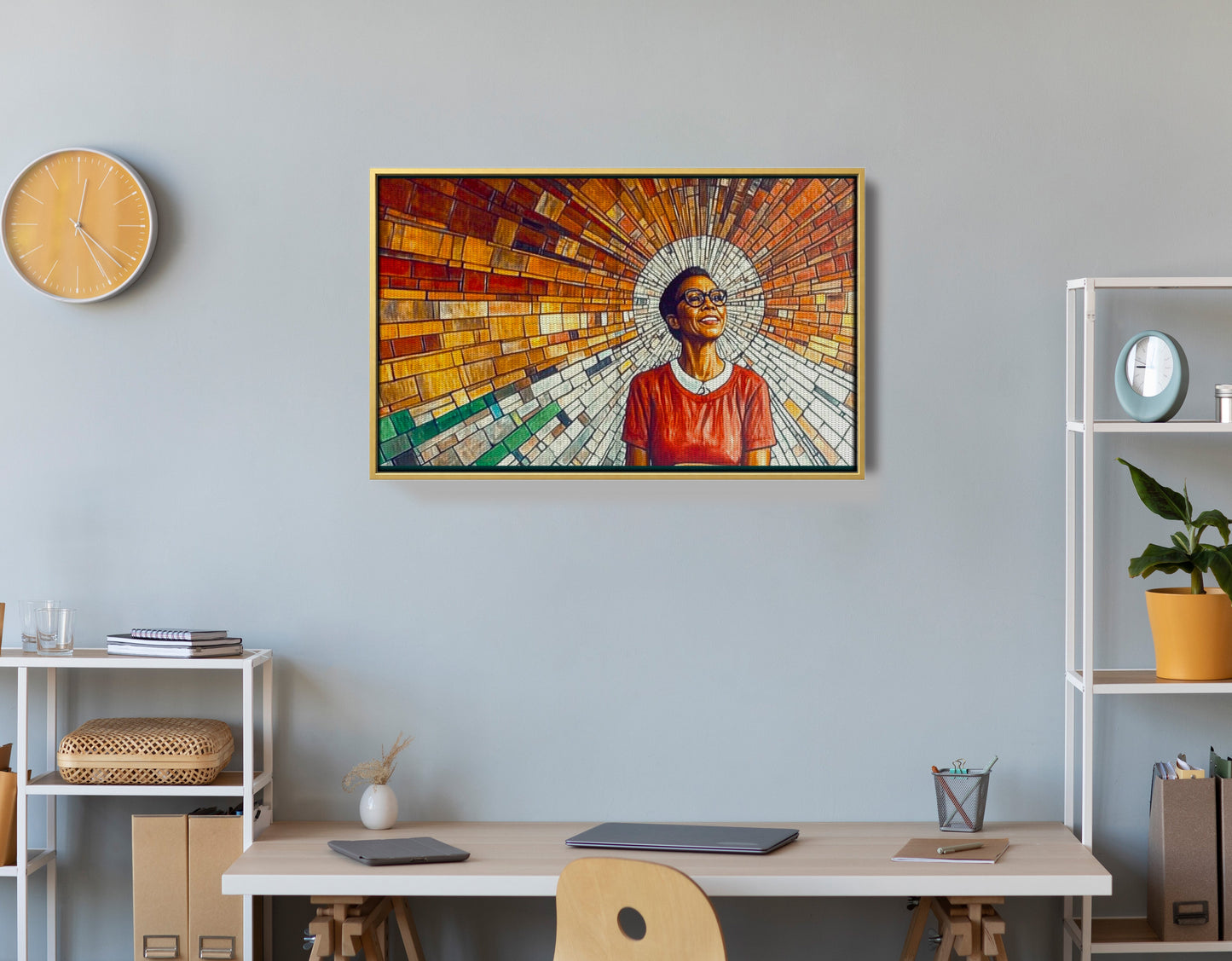 Black Woman Joyful Portrait African American wall art view 42