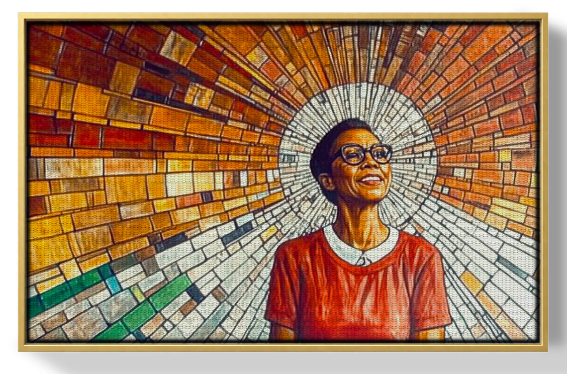 Black Woman Joyful Portrait African American wall art view 37