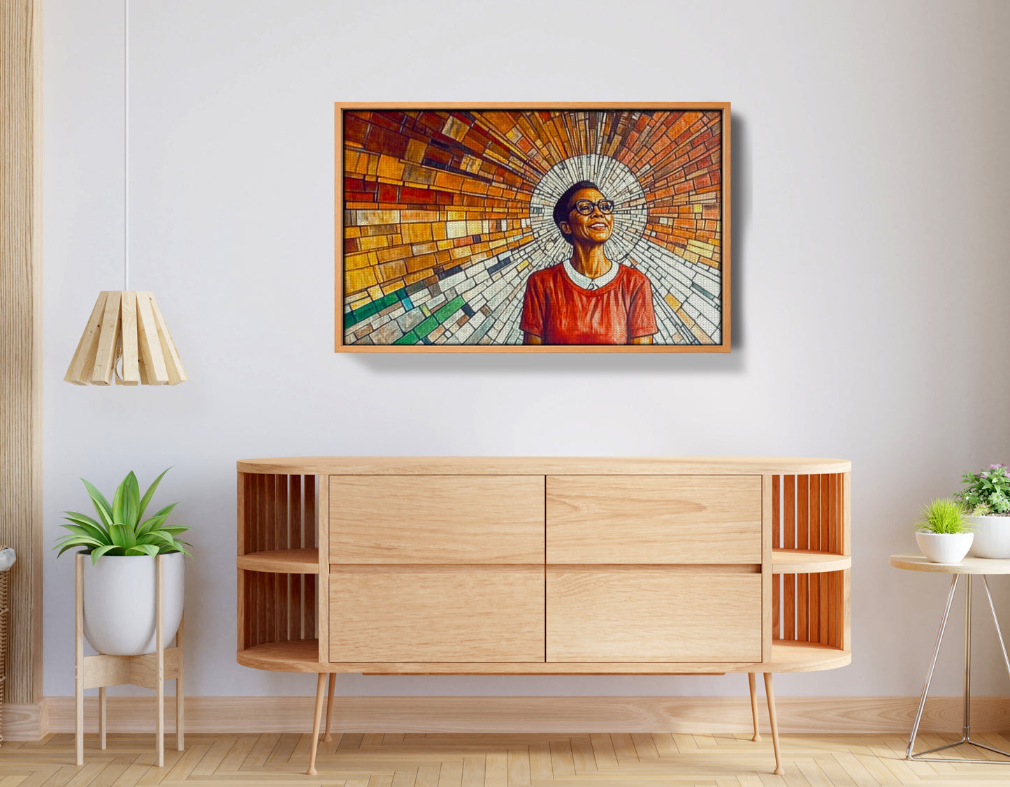 Black Woman Joyful Portrait African American wall art view 44