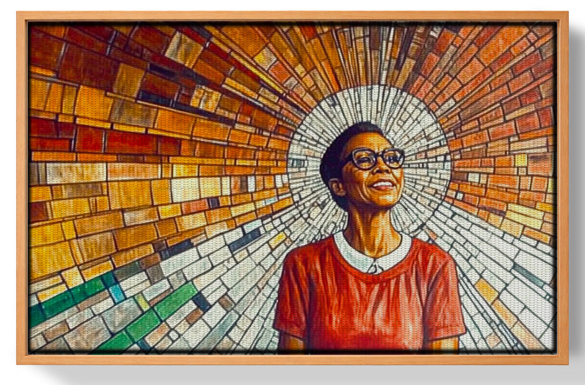 Black Woman Joyful Portrait African American wall art view 43