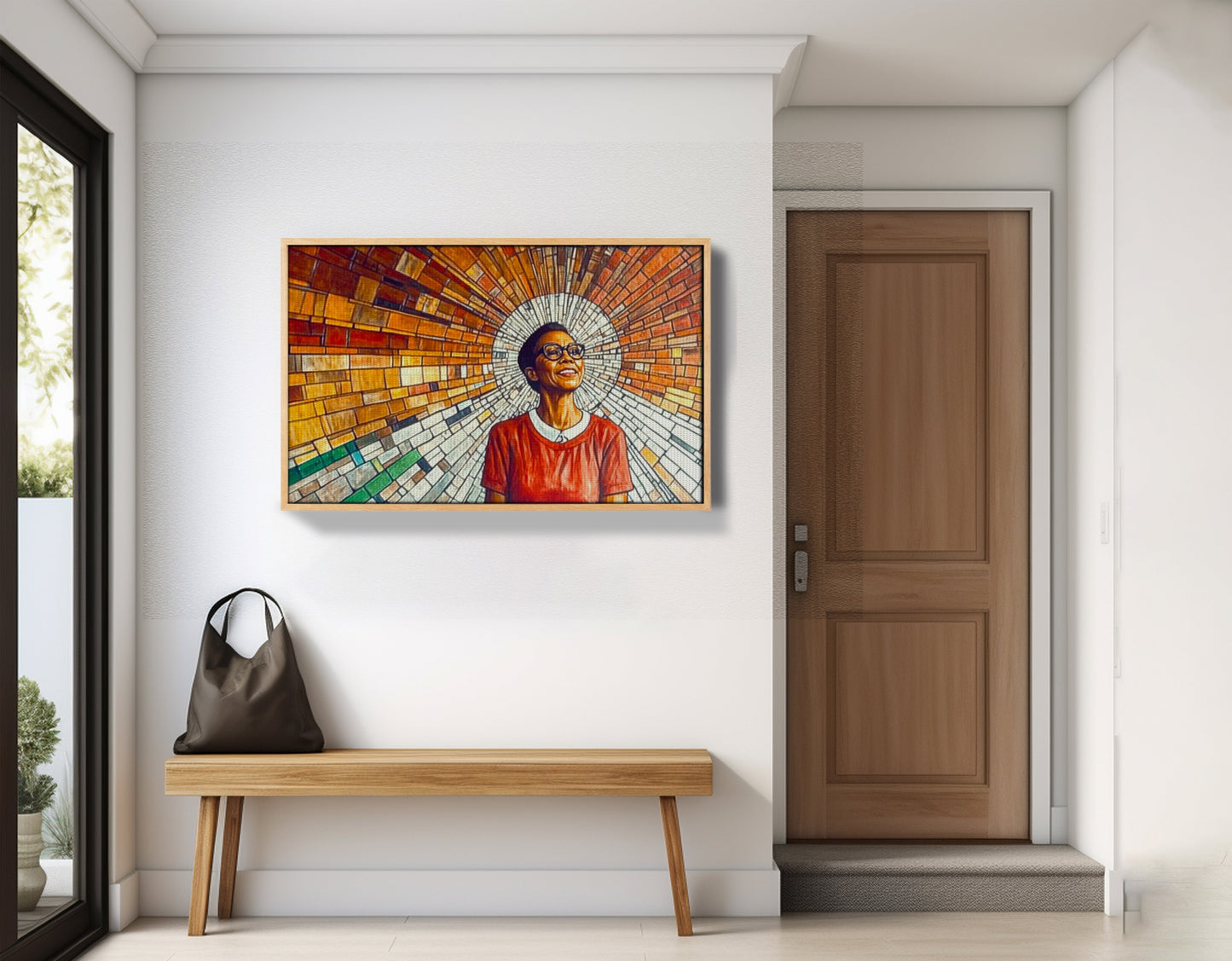 Black Woman Joyful Portrait African American wall art view 53