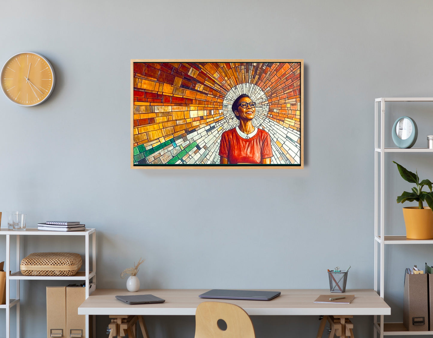 Black Woman Joyful Portrait African American wall art view 54